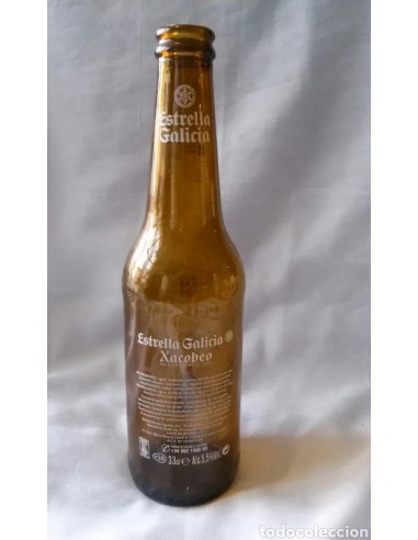 Botella vacía Estrella Galicia, 33...
