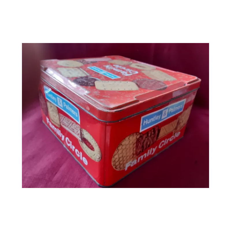 Caja metalica, antigua, galletas...