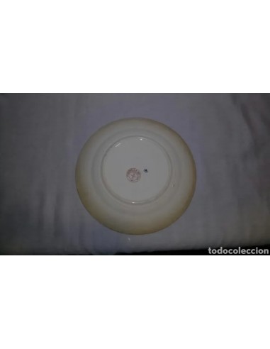 Plato postre color rosa La Cartuja,...