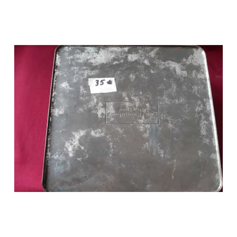 Caja metalica, antigua, galletas...