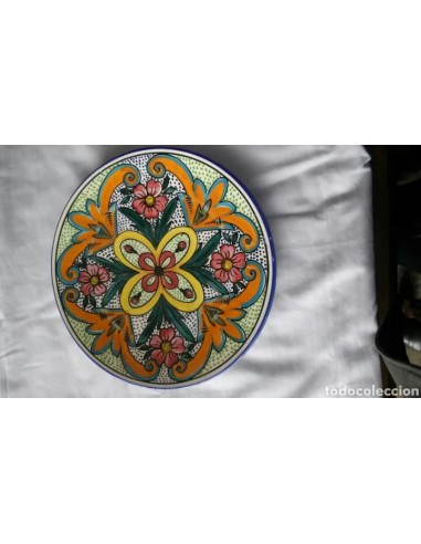 Plato TALAVERA, antiguo, 31 cm diámetro