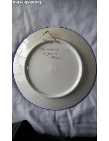 Plato TALAVERA, antiguo, 31 cm diámetro