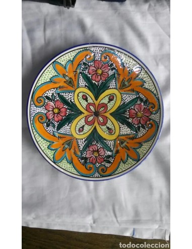 Plato TALAVERA, antiguo, 31 cm diámetro