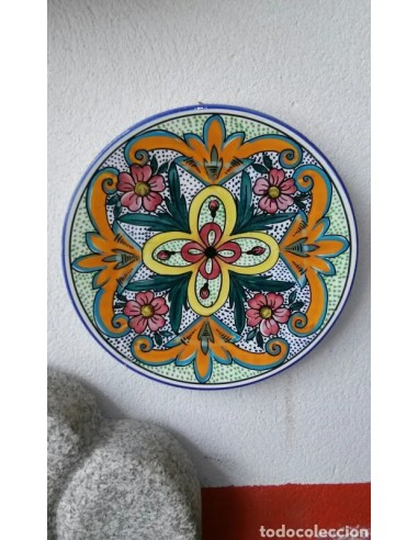 Plato TALAVERA, antiguo, 31 cm diámetro