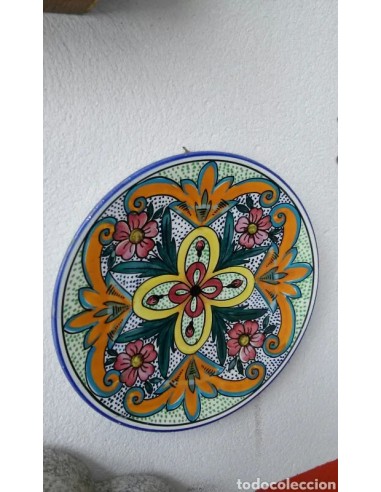 Plato TALAVERA, antiguo, 31 cm diámetro