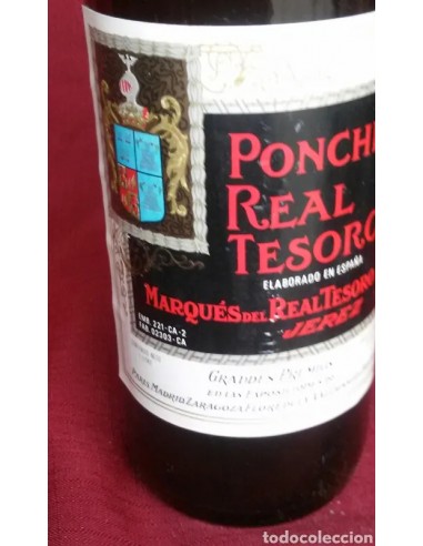 Botella llena PONCHE REAL TESORO,...