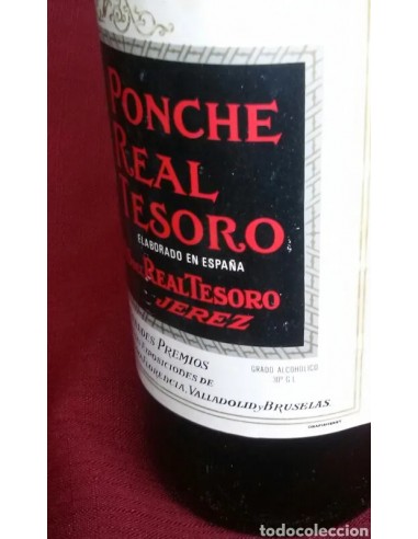 Botella llena PONCHE REAL TESORO,...