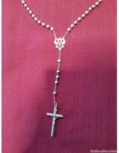 Rosario de plata 34,7 gr.