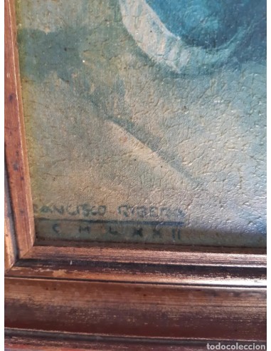 Antiguo cuadro tablex lámina...