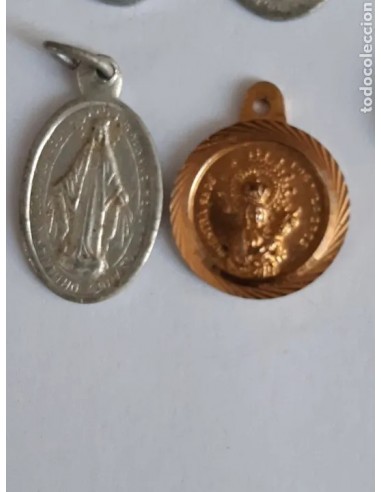 Lote 6 medallas religiosas