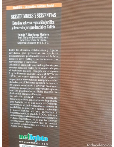 SERVIDUMBRES Y SERVENTIAS. Estudios...