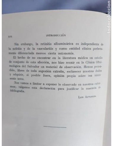 LA RETINITIS ALBUMINÚRICA. Año 1928,...