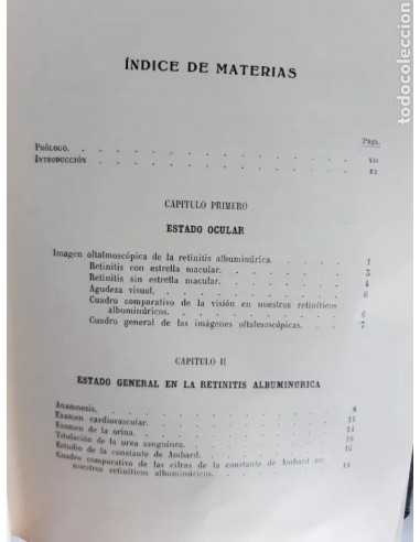 LA RETINITIS ALBUMINÚRICA. Año 1928,...