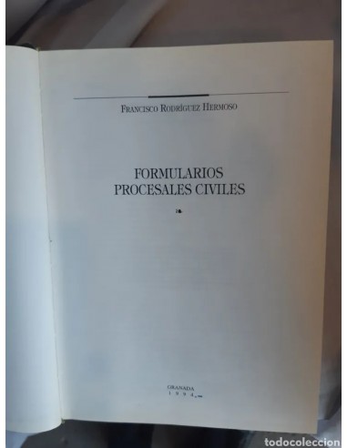 FORMULARIOS PROCESALES CIVILES, 1994,...