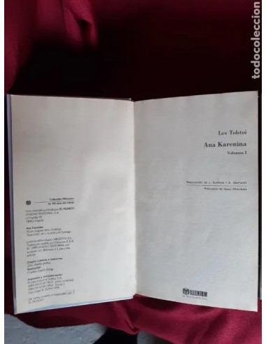 ANA KARENINA de LEV TOLSTOI, volumen...