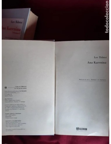 ANA KARENINA de LEV TOLSTOI, volumen...