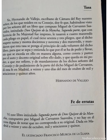 DON QUIJOTE DE LA MANCHA, parte II,...