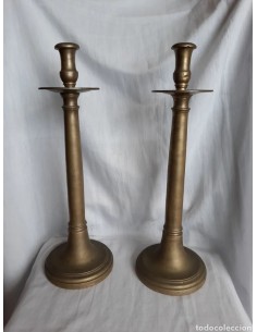 PAREJA CANDELEROS BRONCE...