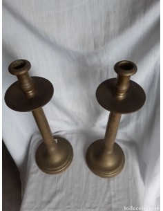PAREJA CANDELEROS BRONCE... 2