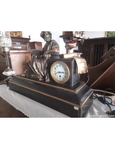 Reloj sobremesa bronce y...