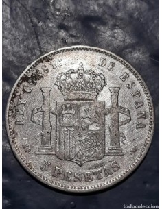 Moneda antigua, 5 pesetas... 2