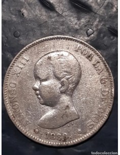 Moneda antigua, 5 pesetas...