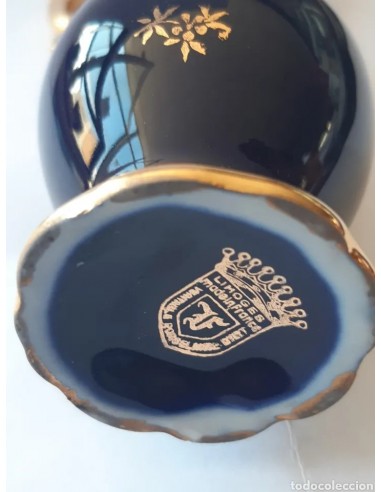 Jarra LIMOGES, miniatura. Azul...