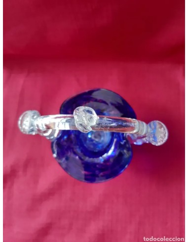 Antigua cesta cristal murano
