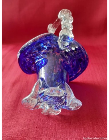 Antigua cesta cristal murano