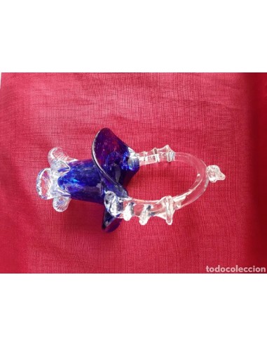 Antigua cesta cristal murano