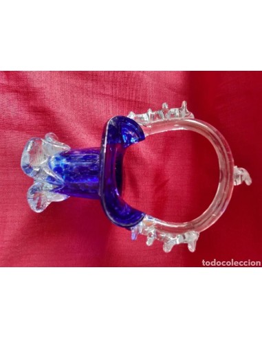 Antigua cesta cristal murano