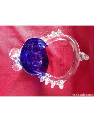 Antigua cesta cristal murano