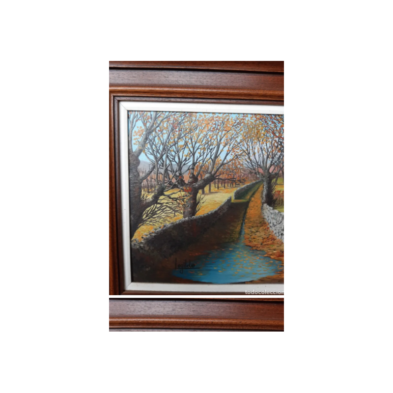 Cuadro pintura gallega al óleo de...