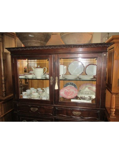 Cristalera / Vitrina de castaño