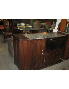 Aparador art decó de castaño