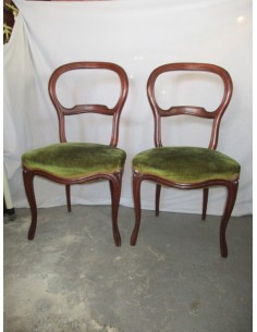 Par de sillas de madera de...