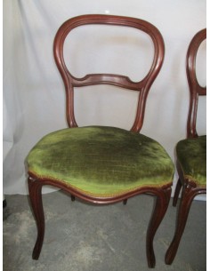 Par de sillas de madera de... 2